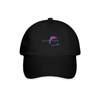 Dolphin Delfin - Baseballkappe - Schwarz/Schwarz - Vorne
