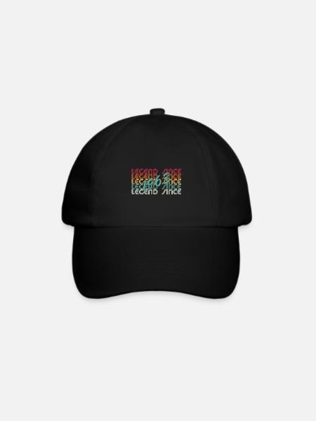 legend since 1963 - Baseballkappe - Schwarz/Schwarz