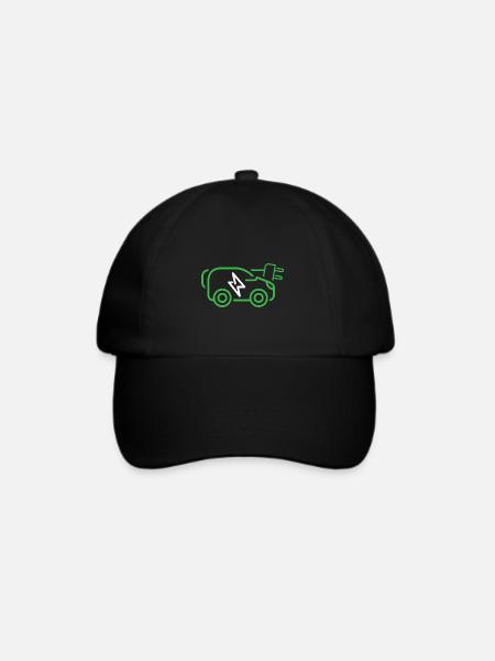 Elektroauto - Baseballkappe - Schwarz/Schwarz