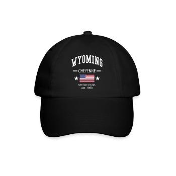 Wyoming - Baseballkappe - Schwarz/Schwarz - Vorne