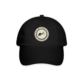 Scuba Diving - Baseballkappe - Schwarz/Schwarz - Vorne