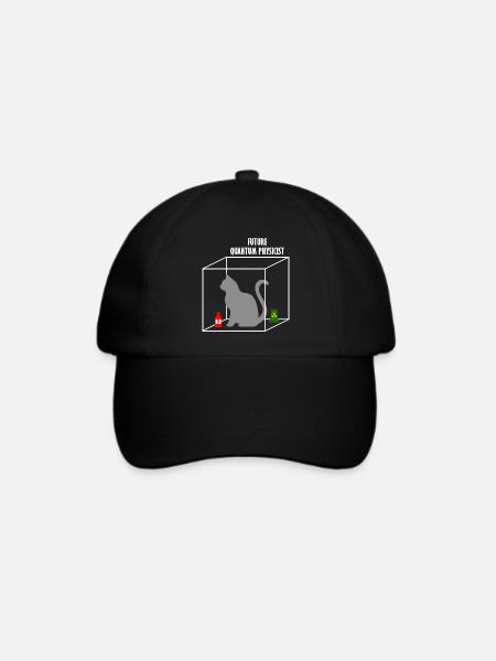 Quantenphysik Wissenschaft Student Physiker Geschenk - Baseballkappe - Schwarz/Schwarz
