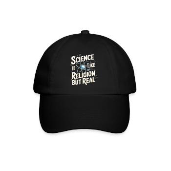 Atheismus Atheist Anti-Religion Agnostiker - Baseballkappe - Schwarz/Schwarz - Vorne