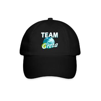 TEAM Greta - Baseballkappe - Schwarz/Schwarz - Vorne