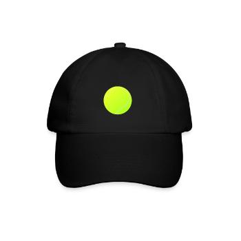 Tennisball - Baseballkappe - Schwarz/Schwarz - Vorne