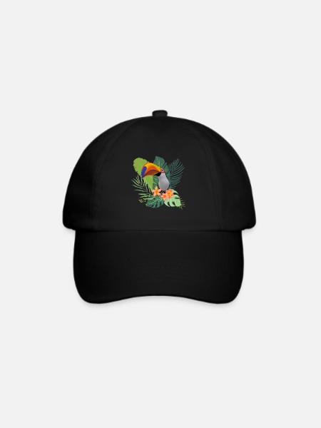 tropical - Baseballkappe - Schwarz/Schwarz