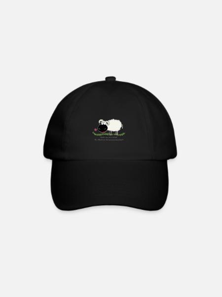 Schwarznasenschaf - Baseballkappe - Schwarz/Schwarz