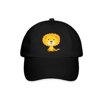 Lion Kinderkleidung und Accessoires - Baseballkappe - Schwarz/Schwarz - Vorne
