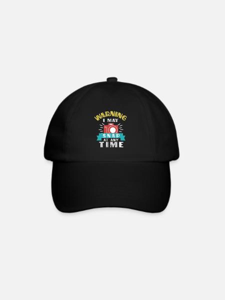 Fotograf Fotografie Fotografieren Geschenk - Baseballkappe - Schwarz/Schwarz