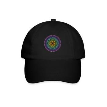 Torus Yantra - Baseballkappe - Schwarz/Schwarz - Vorne