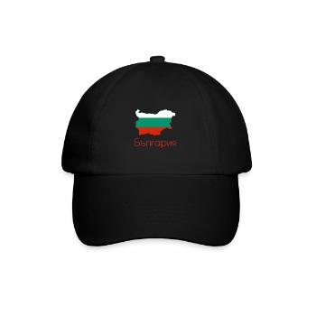 Bulgarien - Baseballkappe - Schwarz/Schwarz - Vorne