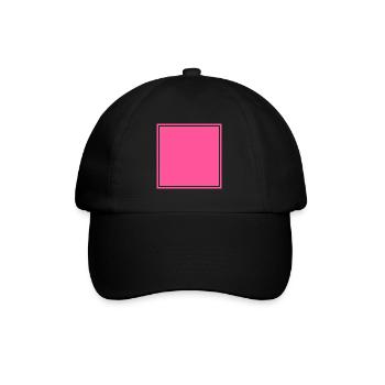 Quadrat Selbstgestaltung - Baseballkappe - Schwarz/Schwarz - Vorne