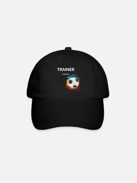 Trainer Fußball - Baseballkappe - Schwarz/Schwarz