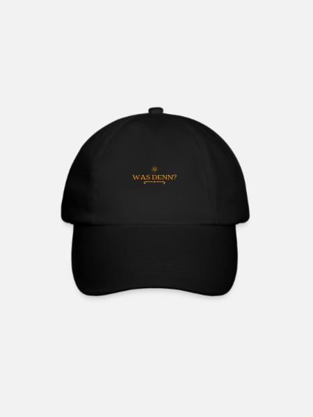 was denn? - Baseballkappe - Schwarz/Schwarz
