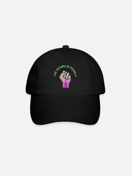 The future is female - Baseballkappe - Schwarz/Schwarz