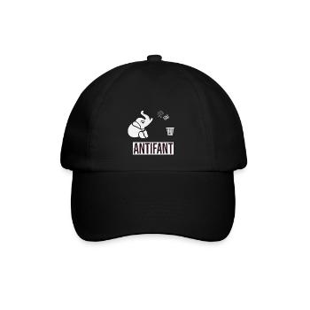Antifant - Baseballkappe - Schwarz/Schwarz - Vorne