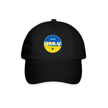 Ukraine ALLY - Baseballkappe - Schwarz/Schwarz - Vorne