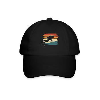 Gerätetauchen Tauchen Taucher Vintage - Baseballkappe - Schwarz/Schwarz - Vorne