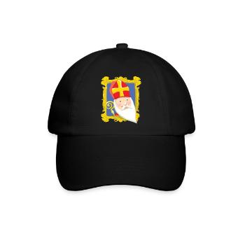Sinterklaas in List - Baseballkappe - Schwarz/Schwarz - Vorne