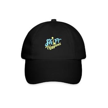 Shift Happens - Car Shirt - Baseballkappe - Schwarz/Schwarz - Vorne