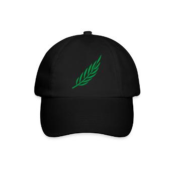 Lorbeer Zweig - Baseballkappe - Schwarz/Schwarz - Vorne
