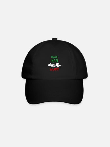 Make Iran Great Again colored v1 - Baseballkappe - Schwarz/Schwarz