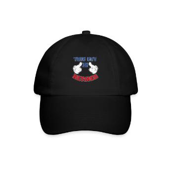 Dieser Typ ist im Ruhestand - Baseballkappe - Schwarz/Schwarz - Vorne