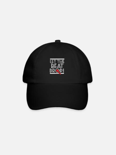 Let The Beat Drop - For Beatbox & Hip Hop Fans - Baseballkappe - Schwarz/Schwarz
