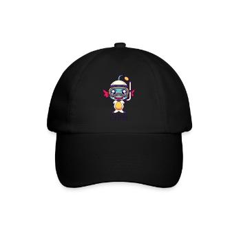 Fish Diver - Baseballkappe - Schwarz/Schwarz - Vorne