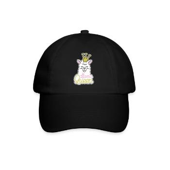 Lama Lama Alpaka Lama Lama Königin - Baseballkappe - Schwarz/Schwarz - Vorne