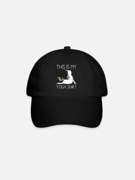 Dieses ist mein Yoga-Hemd-Einhorn-Geschenk - Baseballkappe - Schwarz/Schwarz
