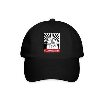 Frauenpower - Baseballkappe - Schwarz/Schwarz - Vorne