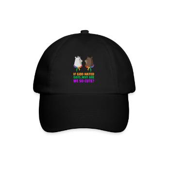 Homosexualität schwul Gleichberechtigung gay - Baseballkappe - Schwarz/Schwarz - Vorne