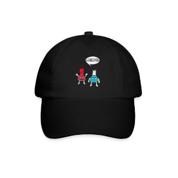 Wissenschaftliches Experiment T-Shirt - Baseballkappe - Schwarz/Schwarz - Vorne