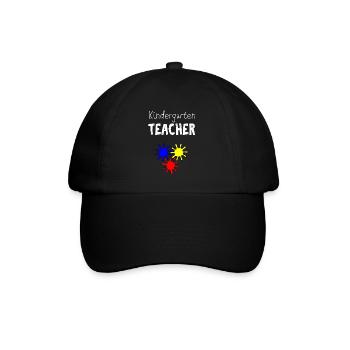 Kindergarten - Baseballkappe - Schwarz/Schwarz - Vorne