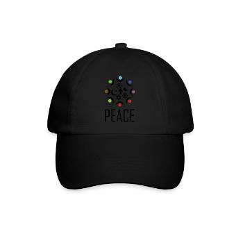 Frieden für alle Religionen - Baseballkappe - Schwarz/Schwarz - Vorne