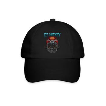 Ice Hockey - Baseballkappe - Schwarz/Schwarz - Vorne