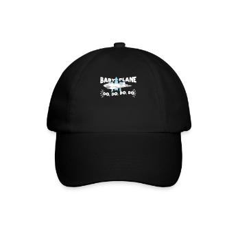 baby plane - Baseballkappe - Schwarz/Schwarz - Vorne