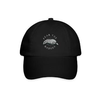Dachs Geschenkidee - Baseballkappe - Schwarz/Schwarz - Vorne