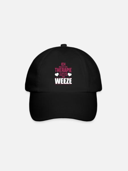 Festival Shirt · WEEZE EINMAL IM JAHR · Geschenk - Baseballkappe - Schwarz/Schwarz