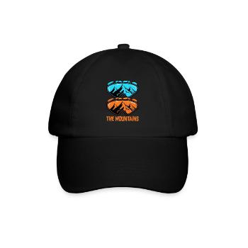 Skifahren Skifahren Skifahren Skifahren Skifahren - Baseballkappe - Schwarz/Schwarz - Vorne