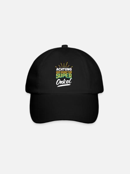 Onkel Super Onkel - Baseballkappe - Schwarz/Schwarz
