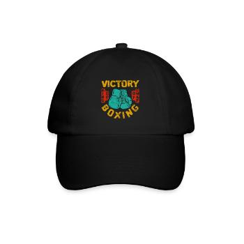 Boxen - Baseballkappe - Schwarz/Schwarz - Vorne