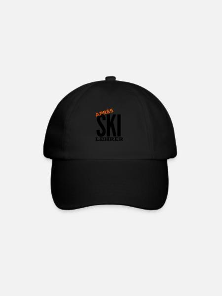 Apres Ski Lehrer Skiurlaub - Baseballkappe - Schwarz/Schwarz