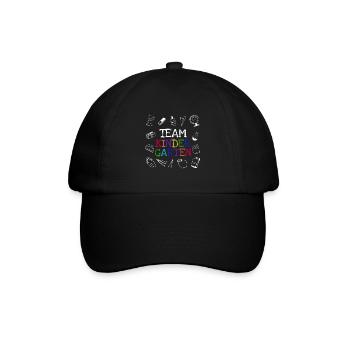 Team Kindergarten - Baseballkappe - Schwarz/Schwarz - Vorne