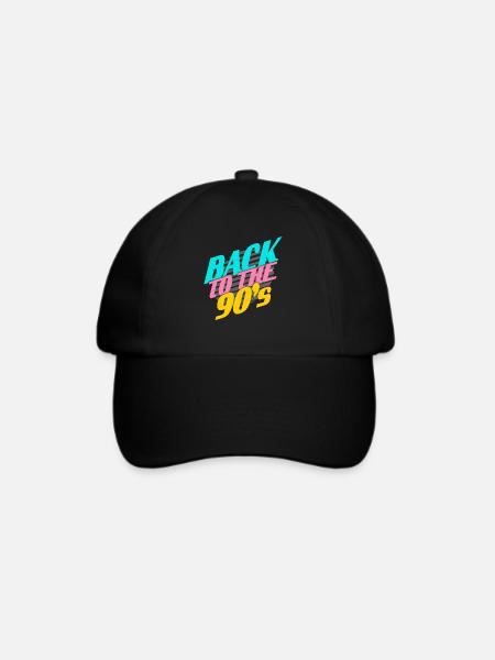 Back to the 90' s - Baseballkappe - Schwarz/Schwarz