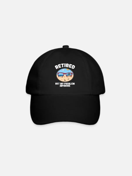 Pension Ruhestand Rente Rentner Arbeit Geschenk - Baseballkappe - Schwarz/Schwarz