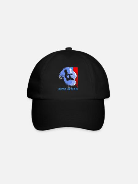 Kommunismus - Baseballkappe - Schwarz/Schwarz