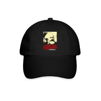Kommunismus - Baseballkappe - Schwarz/Schwarz - Vorne