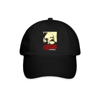 Kommunismus Lenin Marx Klassenkampf Sozial - Baseballkappe - Schwarz/Schwarz - Vorne